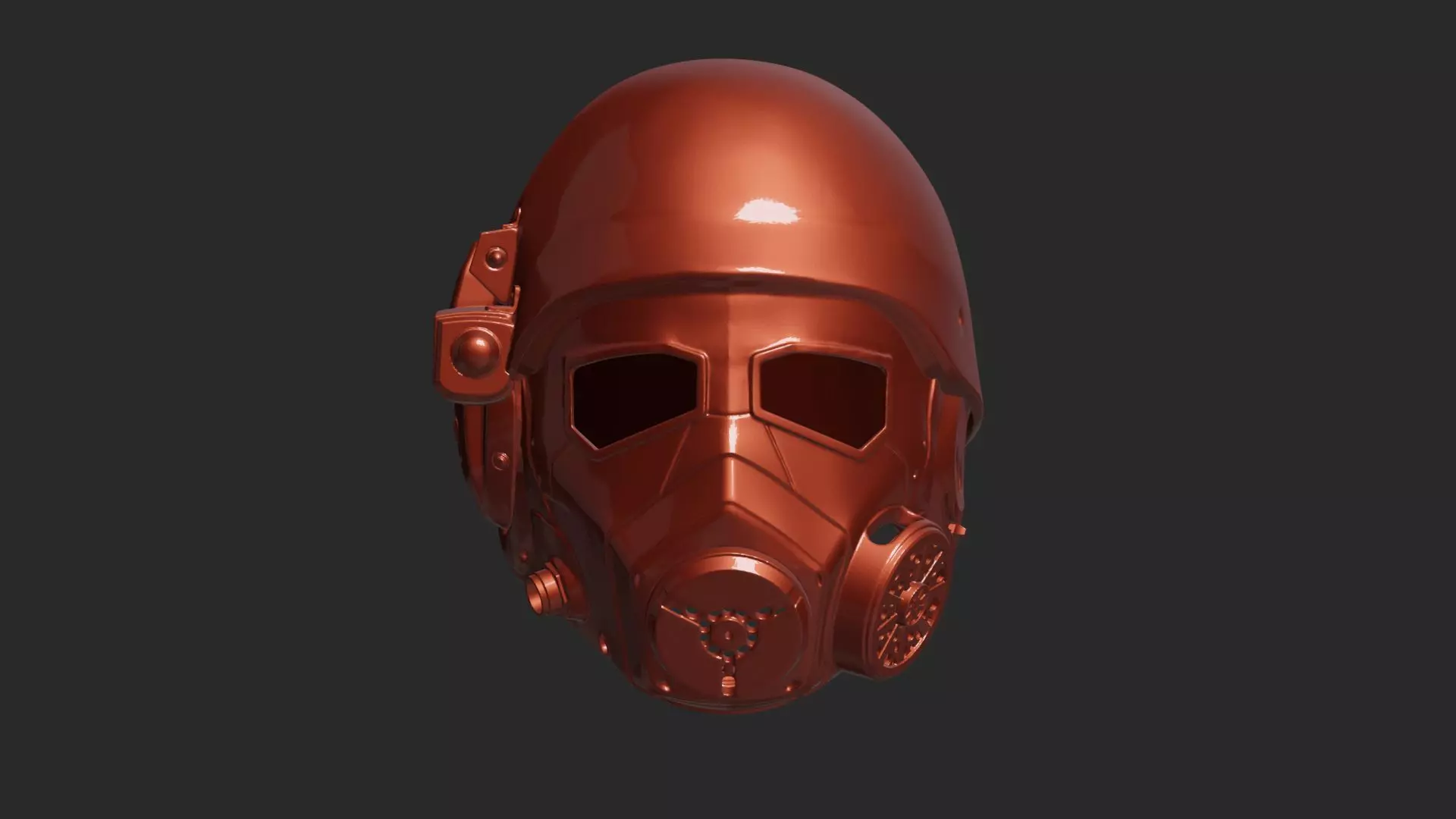 Helmet NCR Fallout Veteran 3D print model_0
