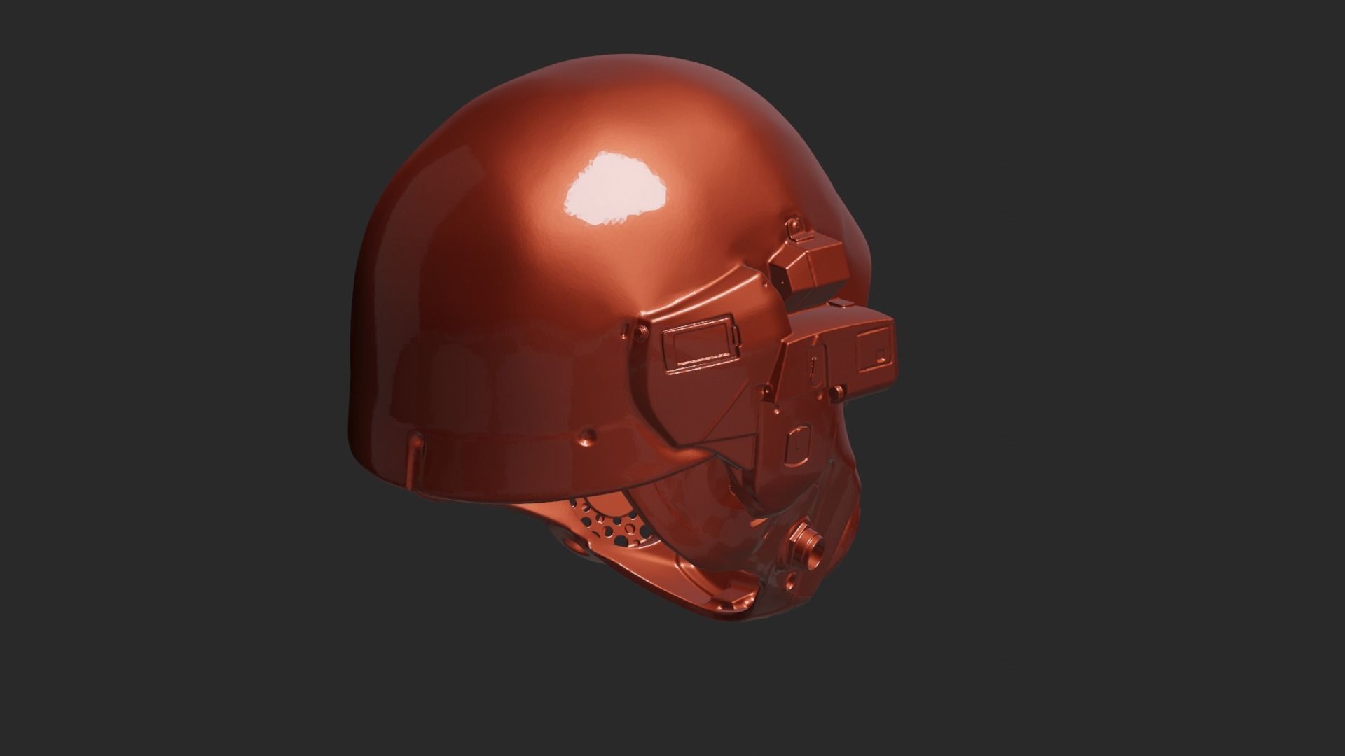 Helmet NCR Fallout Veteran 3D print model_6
