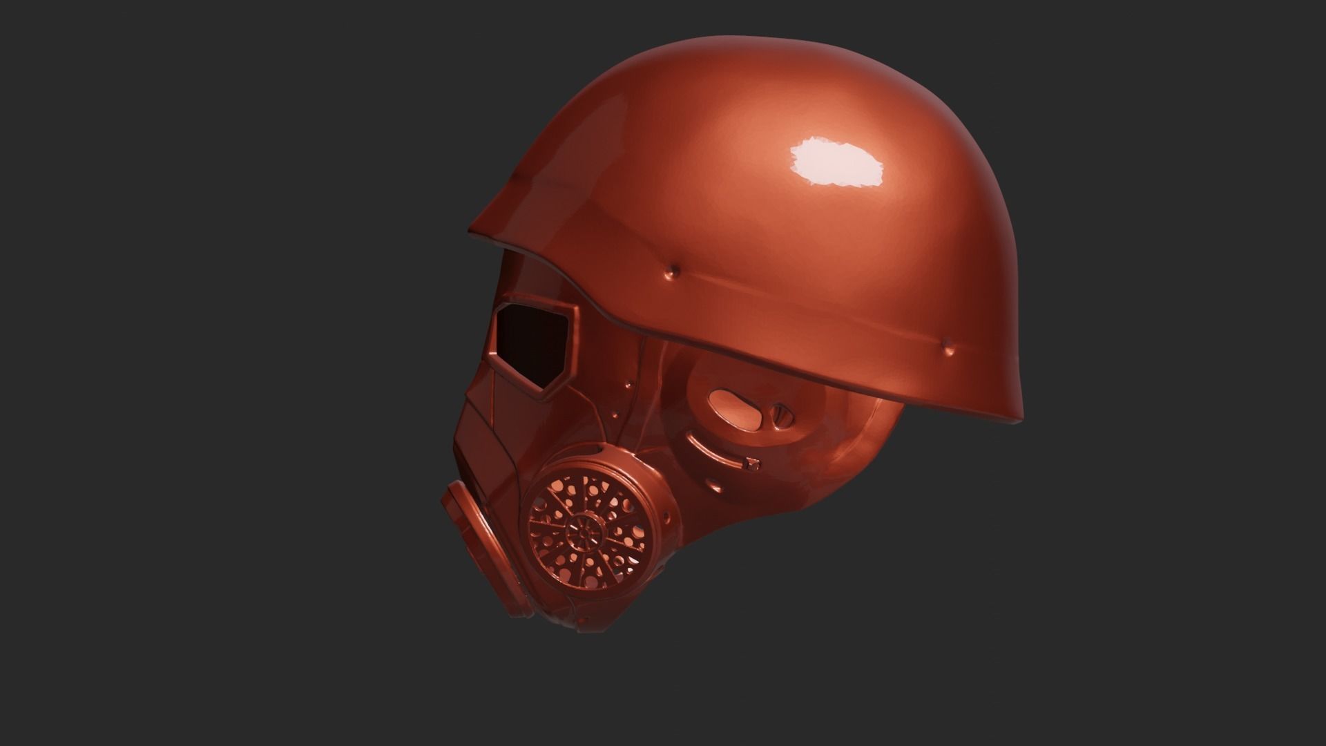 Helmet NCR Fallout Veteran 3D print model_4
