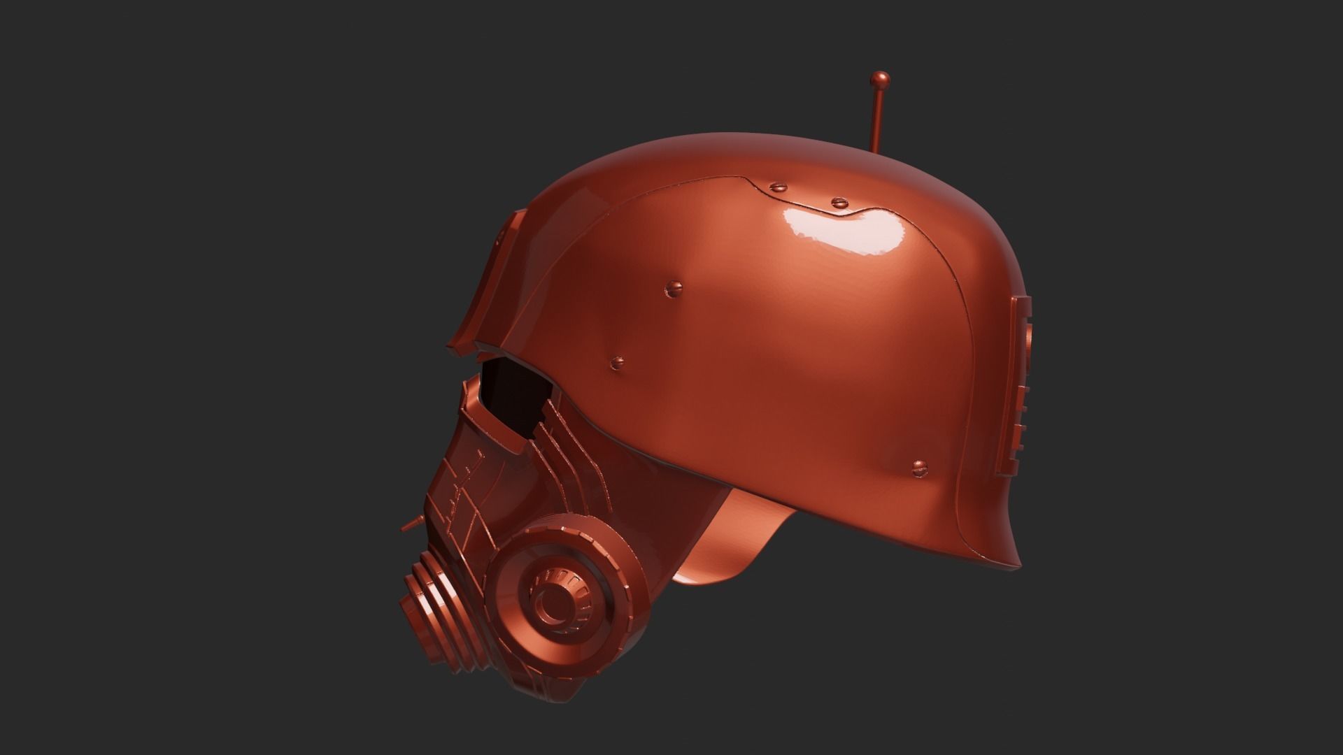 Helmet NCR Fallout Elite 3D print model_4