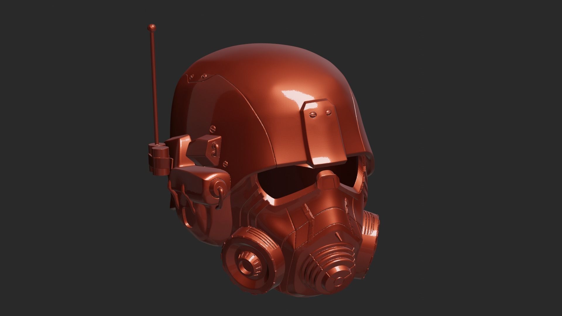Helmet NCR Fallout Elite 3D print model_2