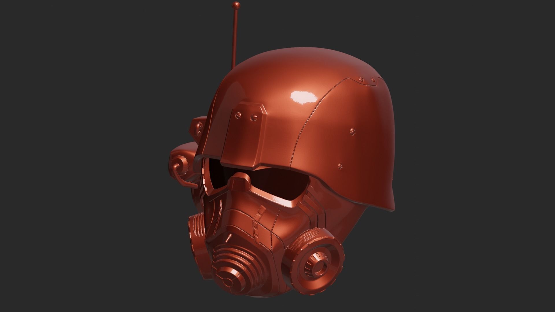 Helmet NCR Fallout Elite 3D print model_1