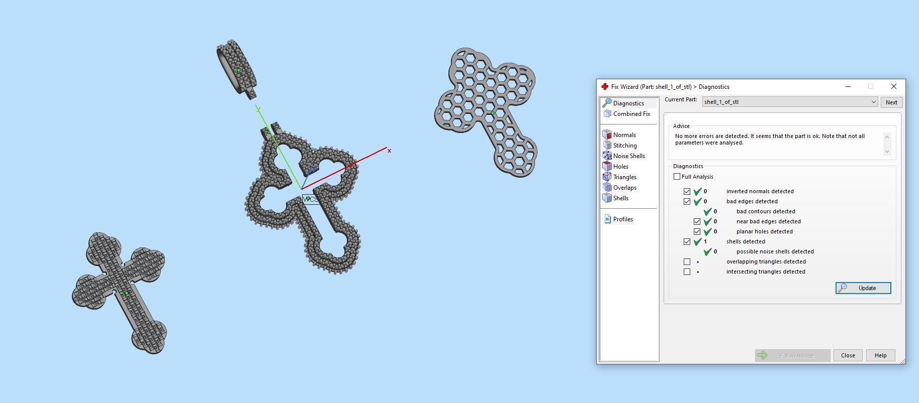 Cros Pendant with baguetes 3D print model_15