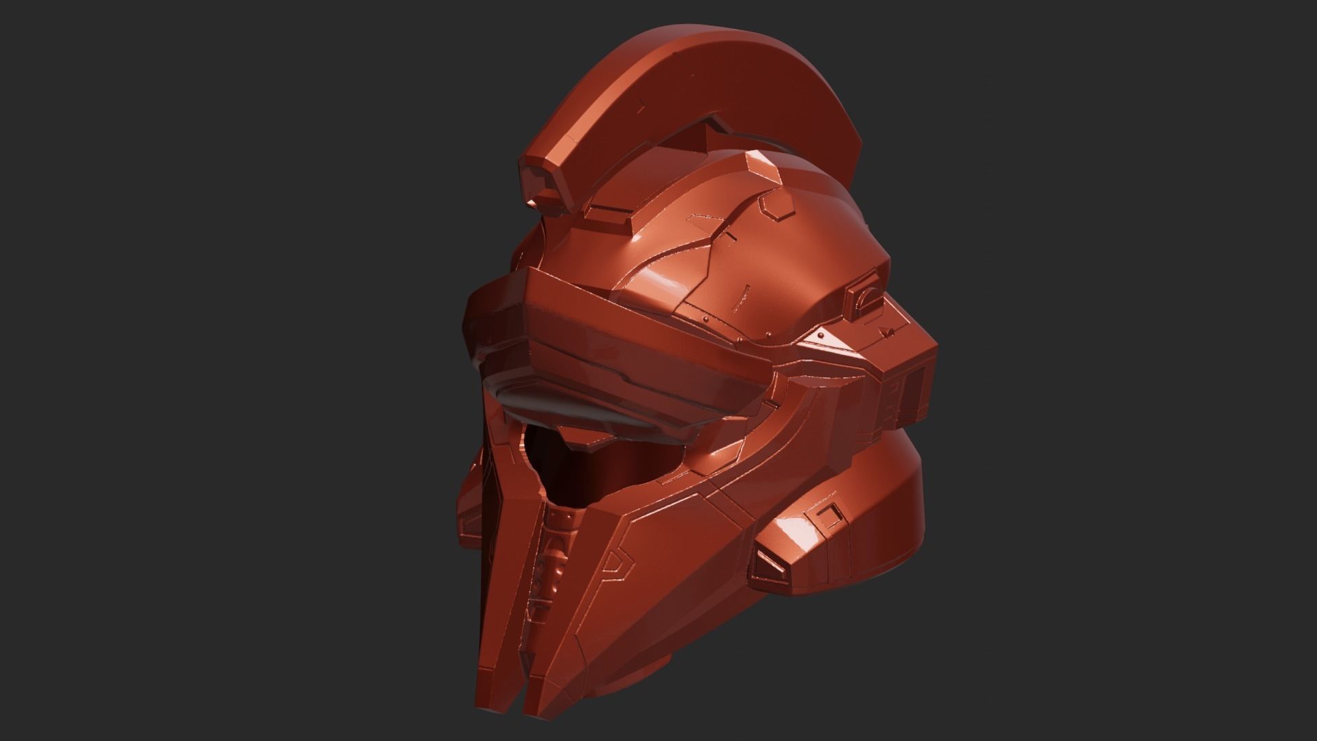 Helmet Ares 3D print model_1