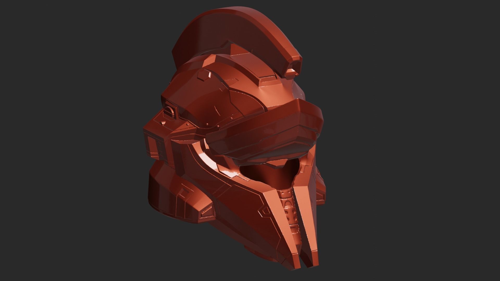 Helmet Ares 3D print model_2