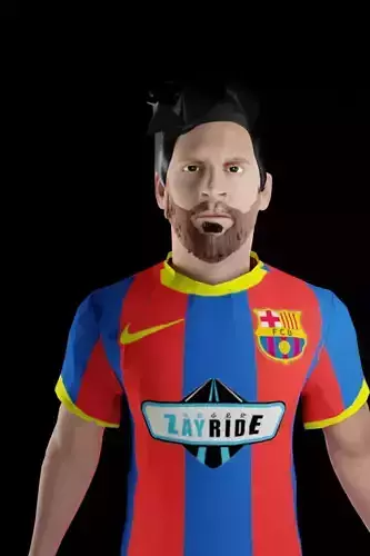 This is 3d model of messi 3D model