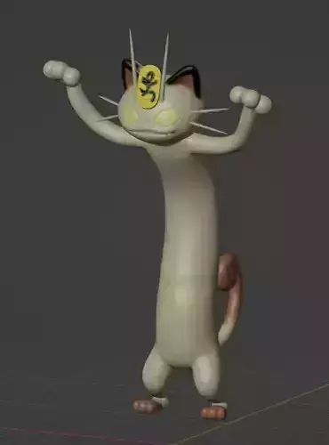 Meowth Gigantamax 3D print model