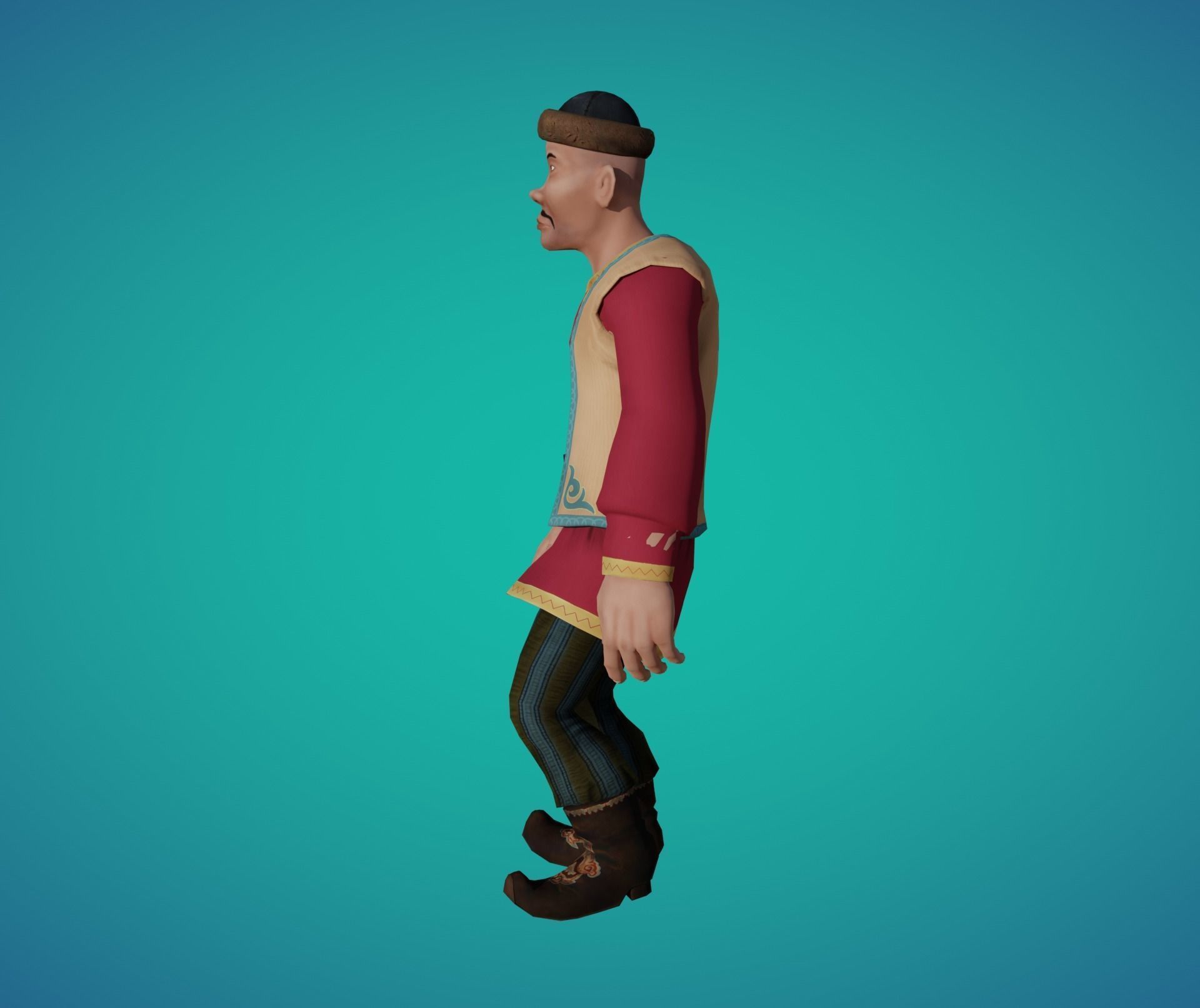 Aslan Character Animated Low-poly 3D model_4