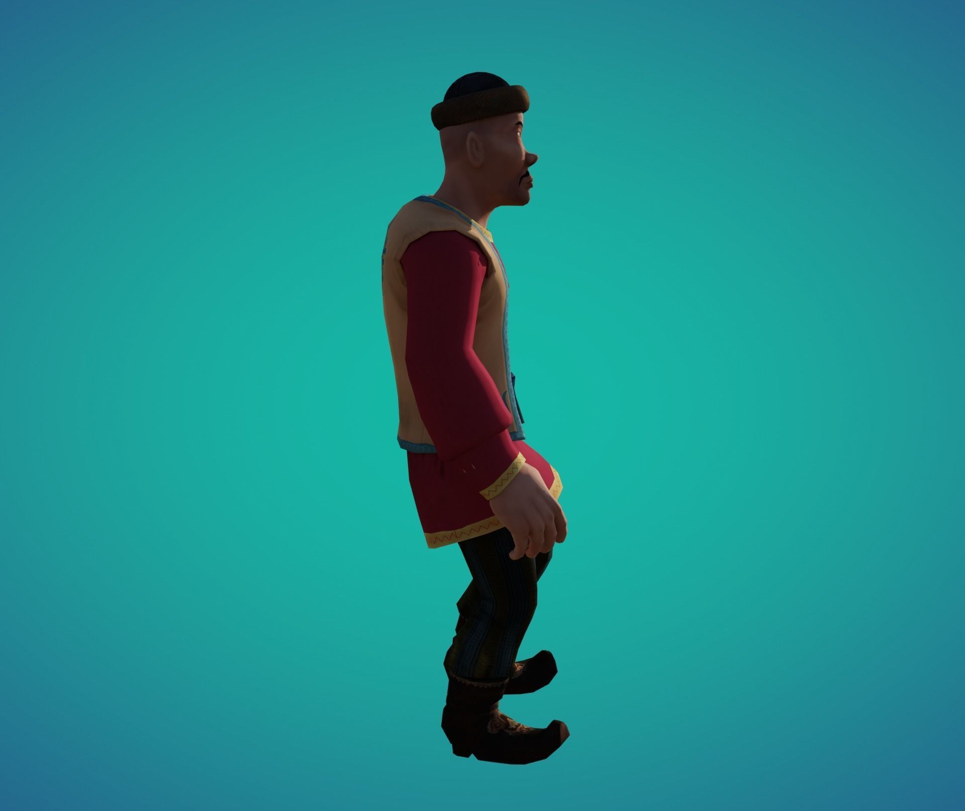 Aslan Character Animated Low-poly 3D model_2