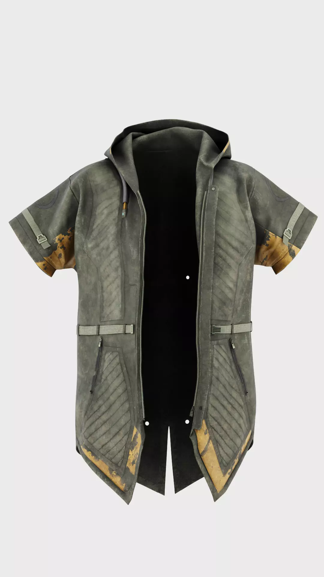 Futuristic Coat 3D model_0