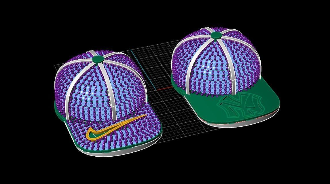 cap-hat-stone hat  3D print model_1