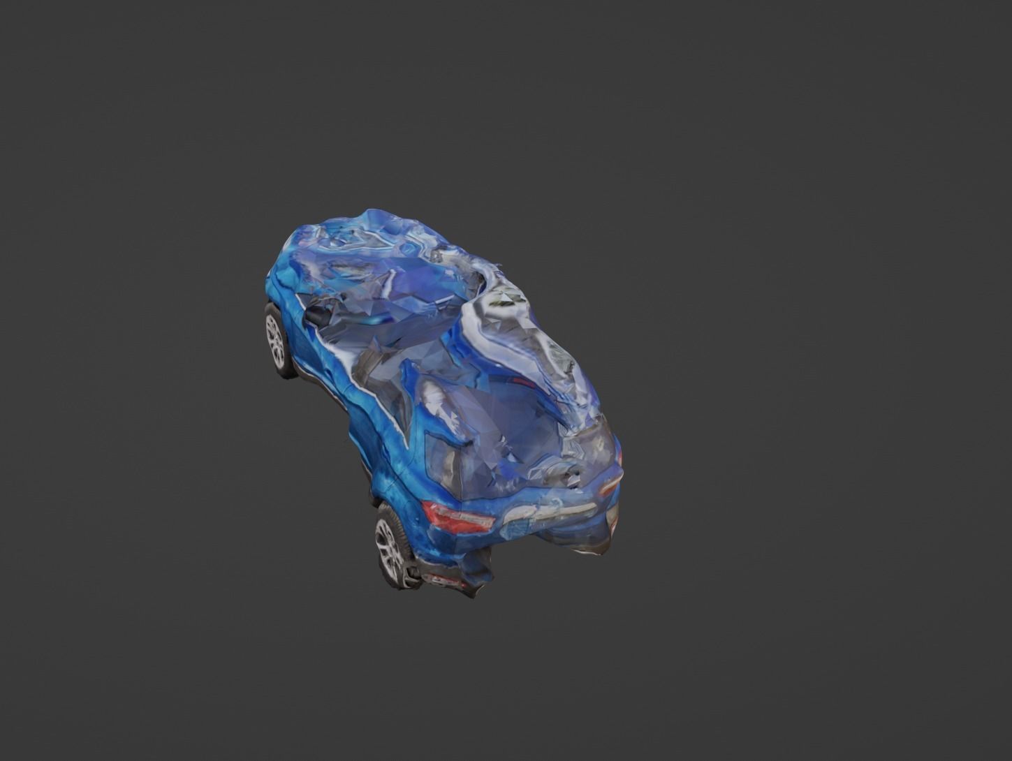 Damaged Small SUV 3D model_11