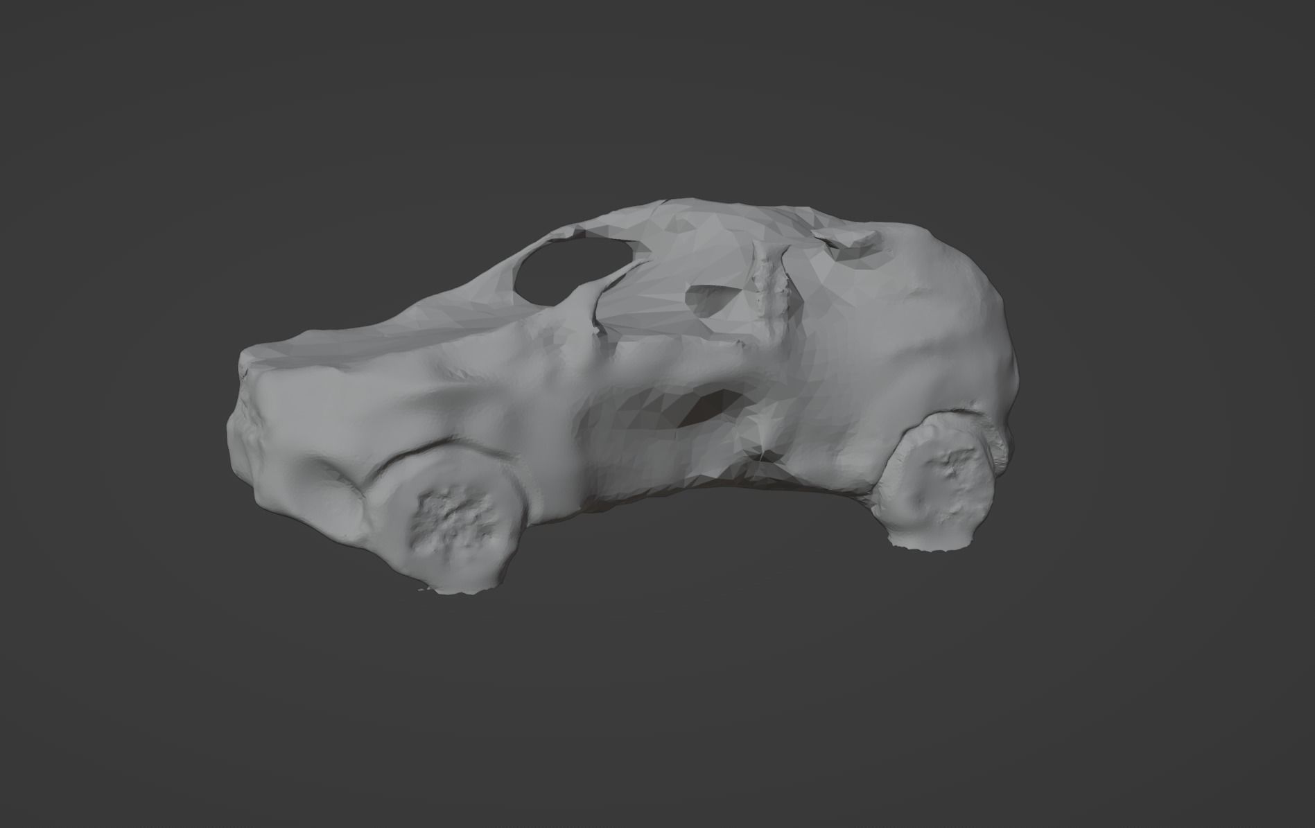 Damaged Small SUV 3D model_8