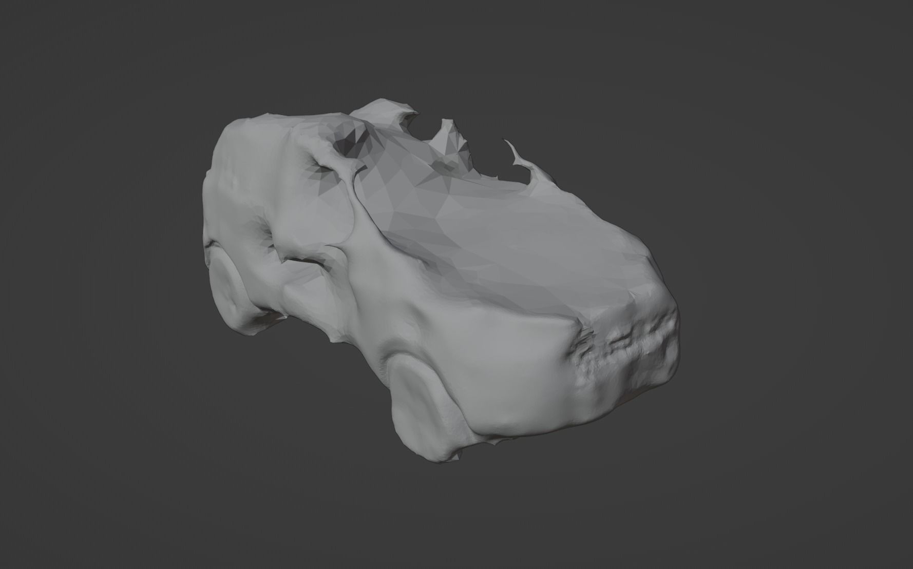 Damaged Small SUV 3D model_9