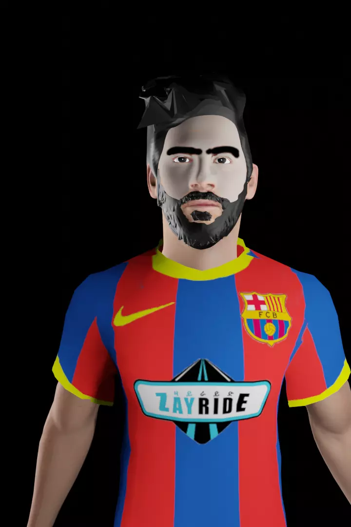Leo messi cartoony 3D Model Free 3D model