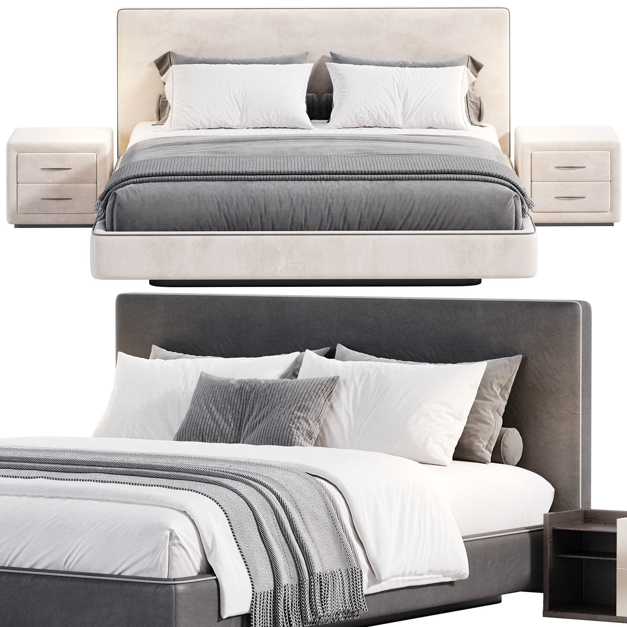 Barolo bed by Comocasa 3D model_4