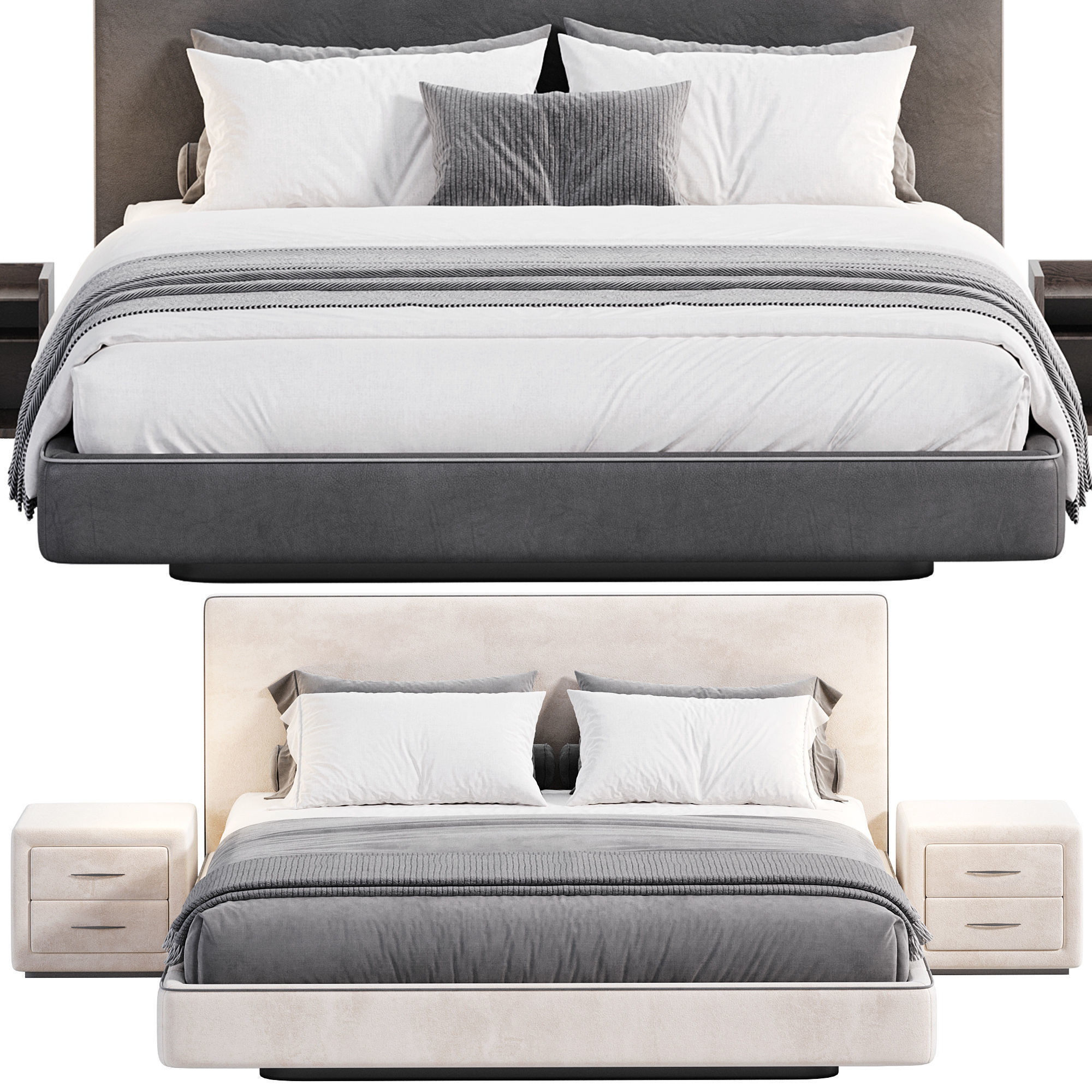 Barolo bed by Comocasa 3D model_3