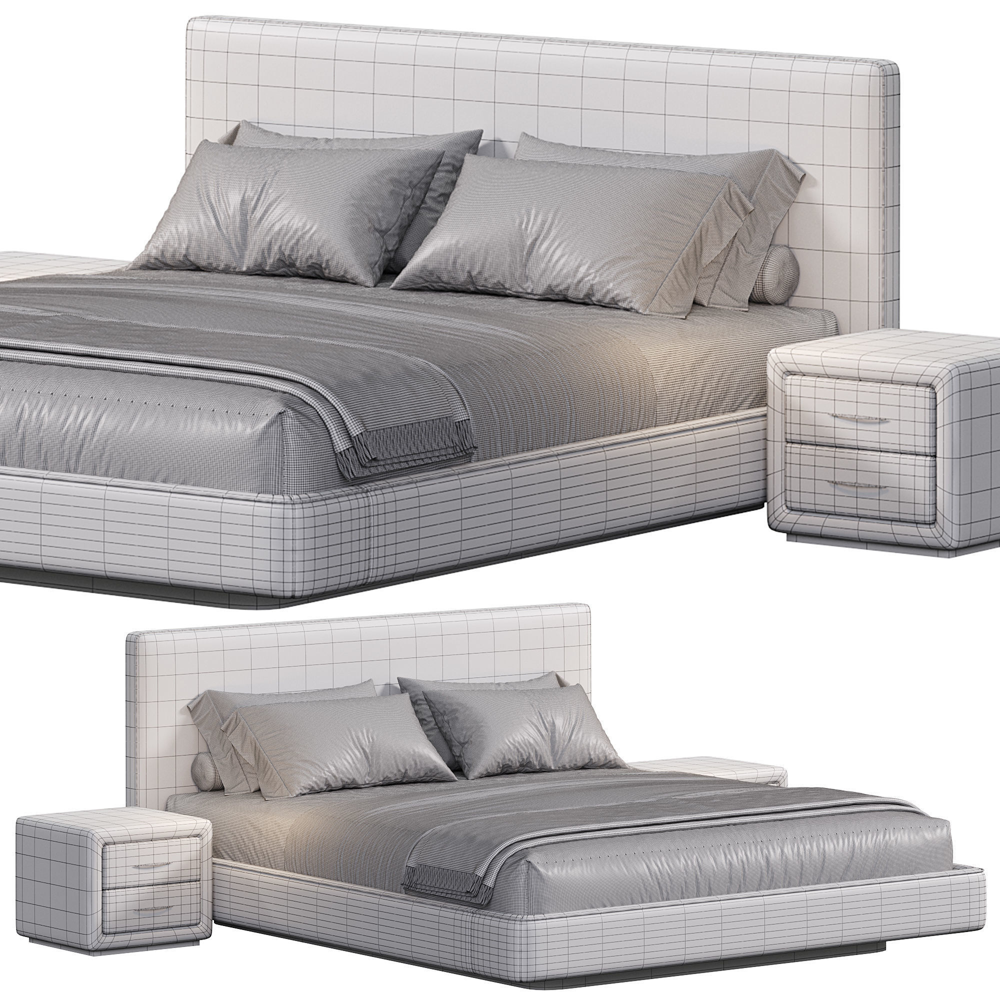 Barolo bed by Comocasa 3D model_6