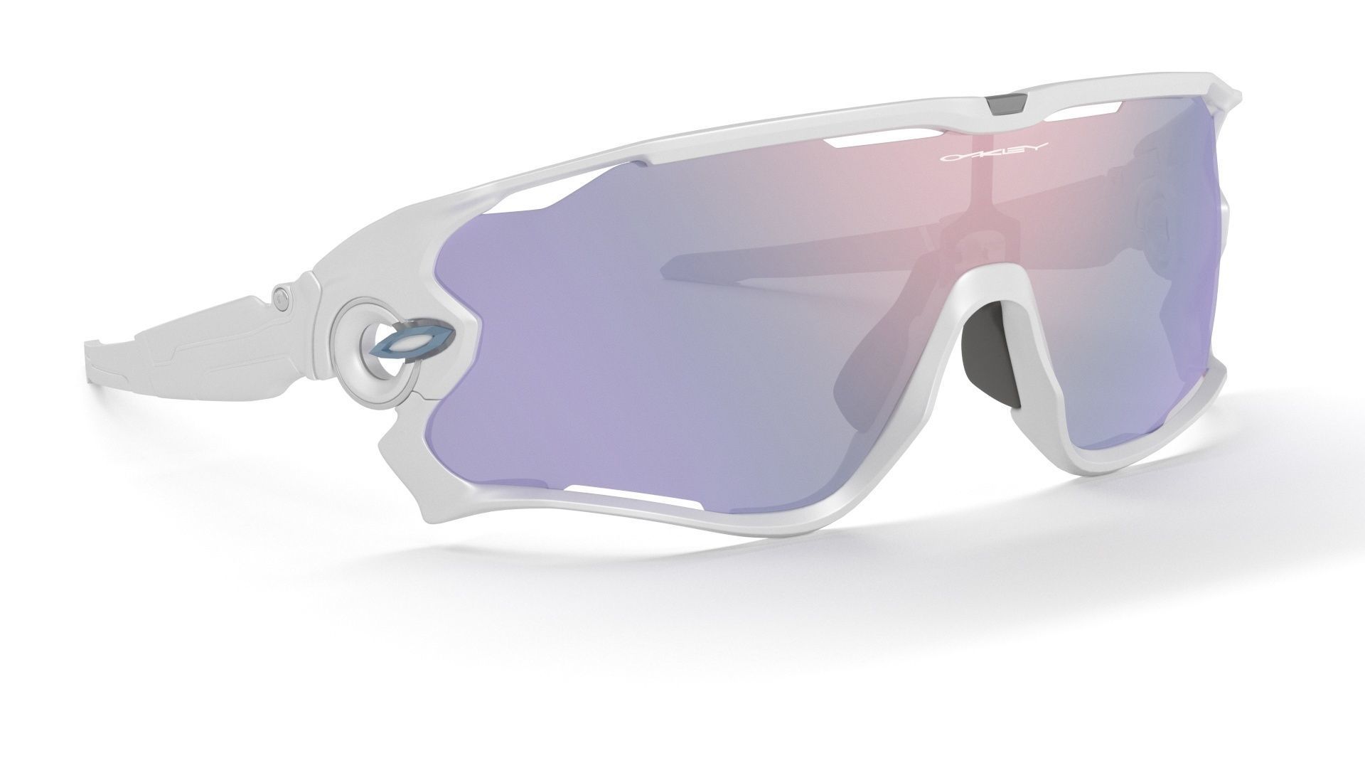 Sunglass Jawbreaker Prizm Snow Sapphire Lenses Polished White 3D model_12