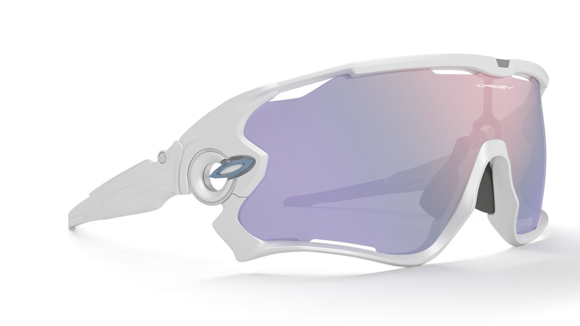Sunglass Jawbreaker Prizm Snow Sapphire Lenses Polished White 3D model_1