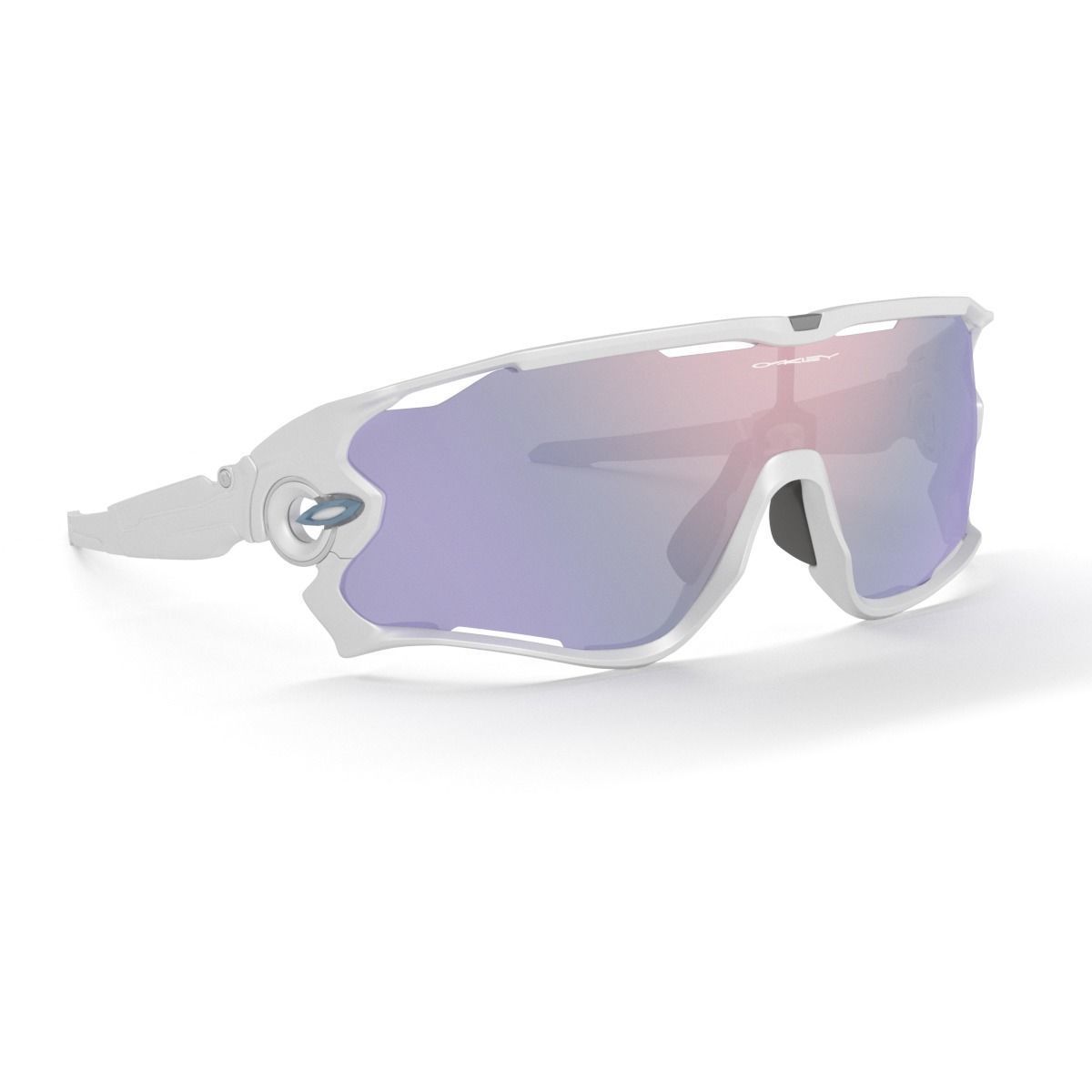 Sunglass Jawbreaker Prizm Snow Sapphire Lenses Polished White 3D model_34