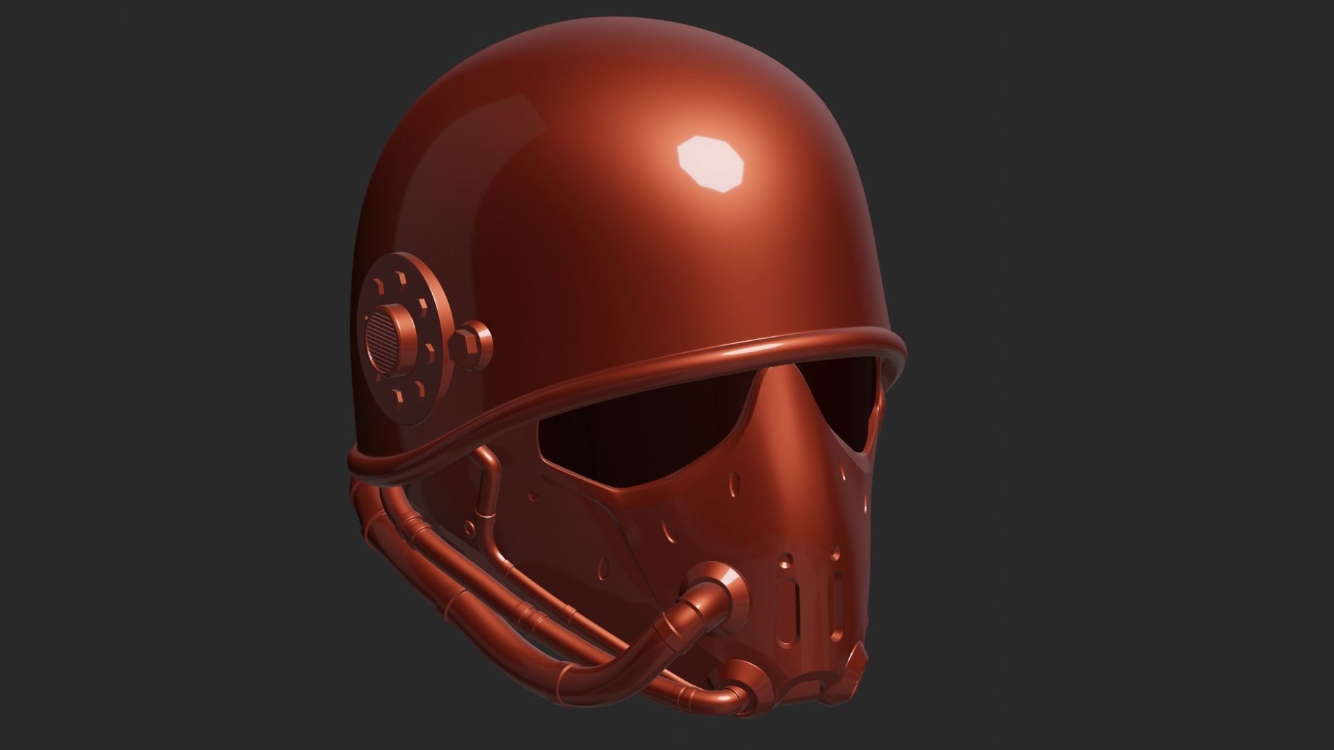 Fallout Helmet 3D print model_2