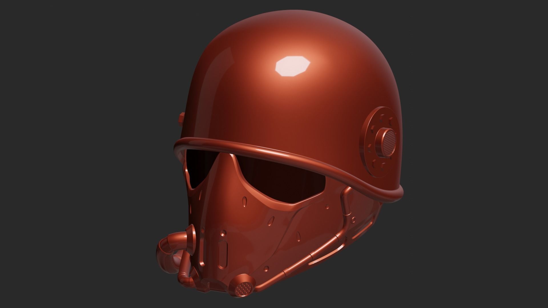 Fallout Helmet 3D print model_1