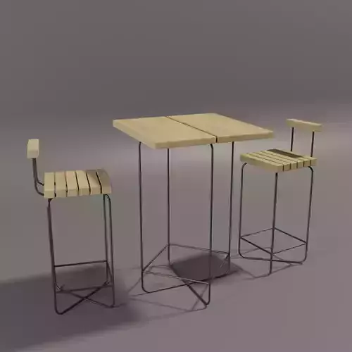 Coffee bar table chair
