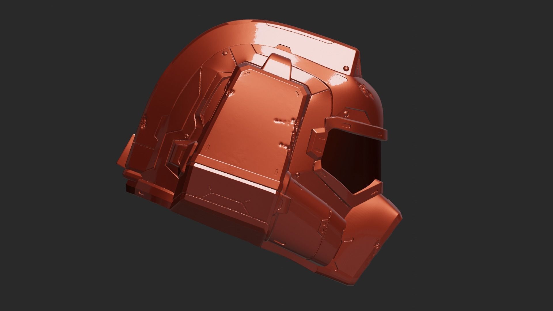 doom 3dv Helmet 3D print model_3