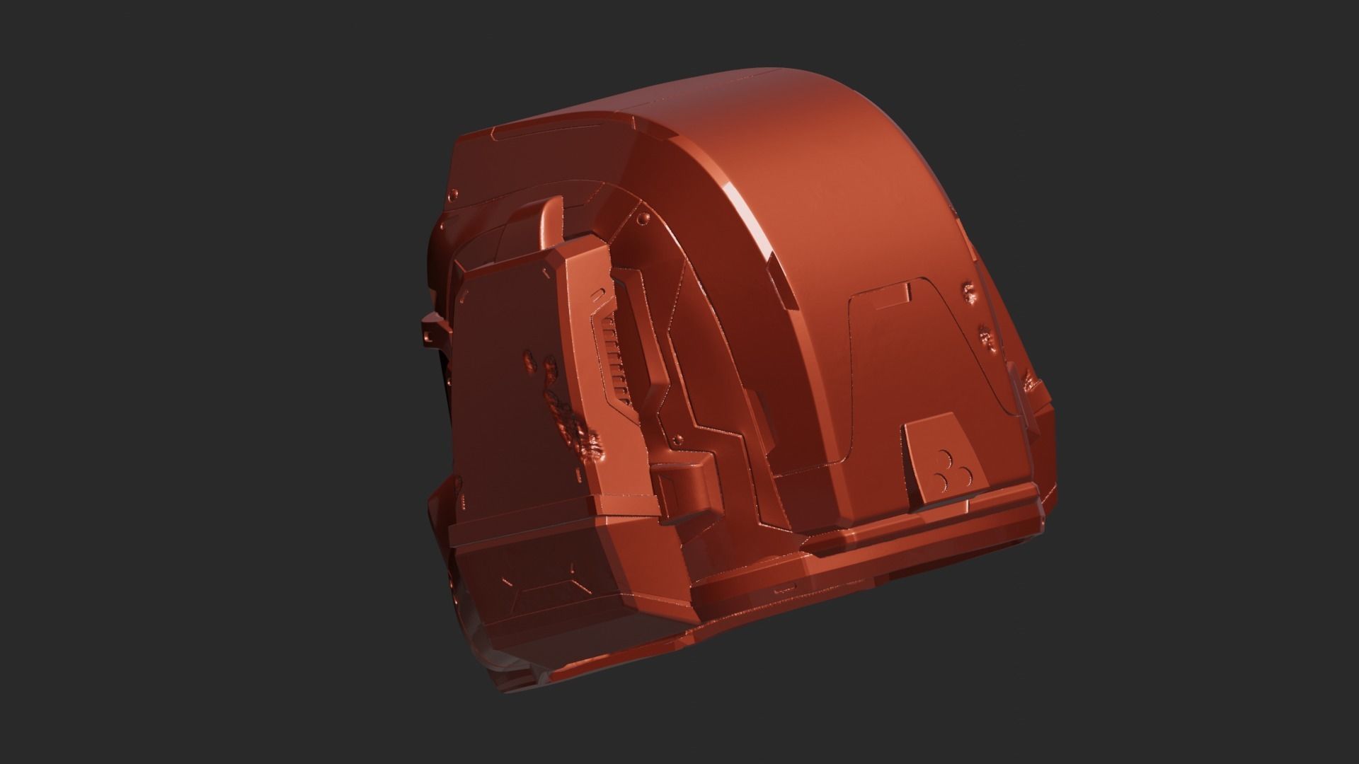 doom 3dv Helmet 3D print model_5