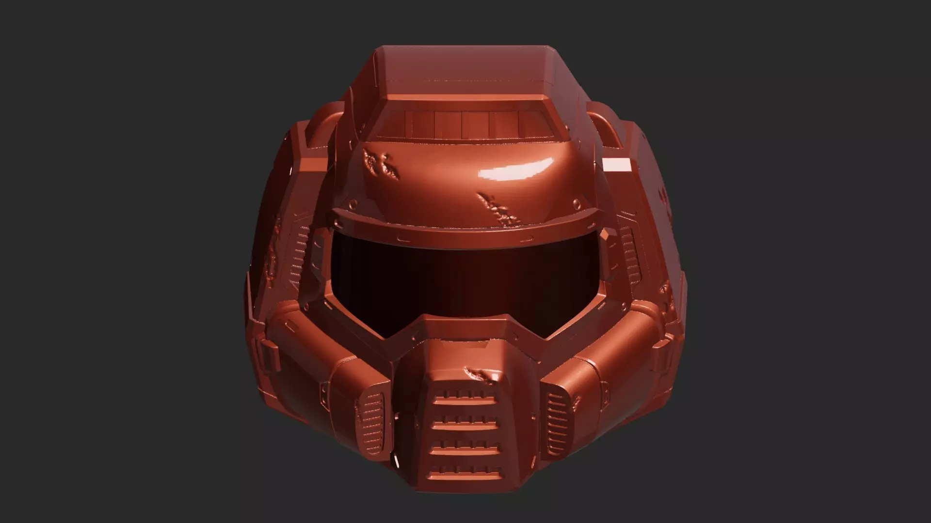 doom 3dv Helmet 3D print model_0
