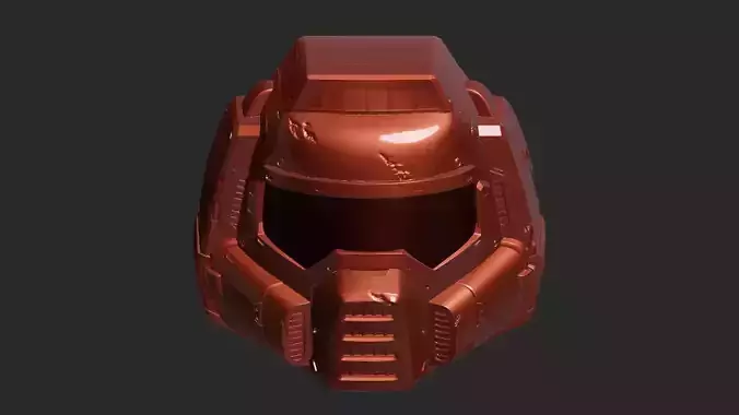 doom 3dv Helmet 3D print model doom 3dv Helmet 3D print model