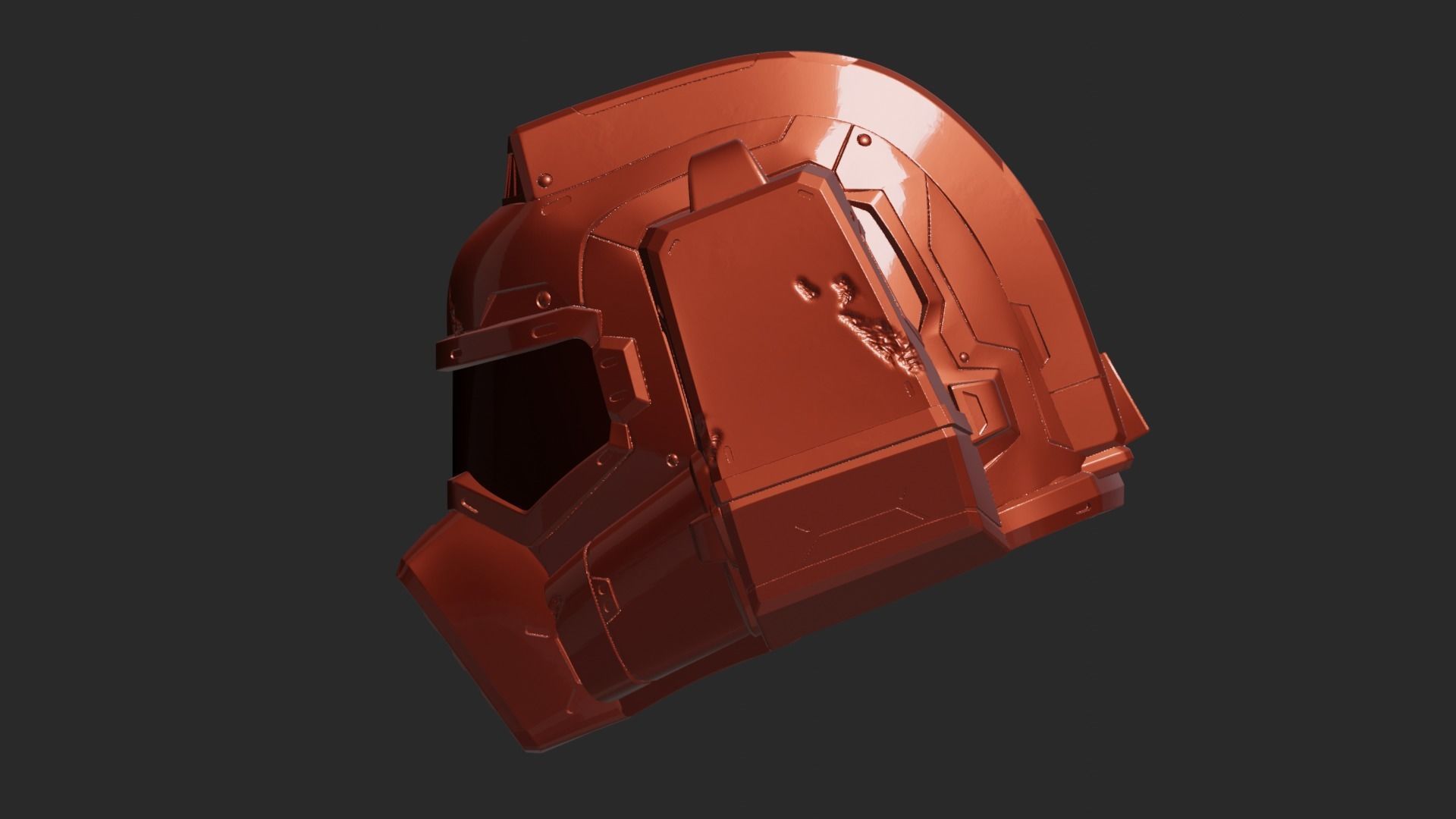 doom 3dv Helmet 3D print model_4