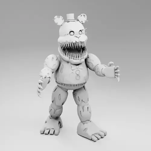 Nightmare Fredbear 3D print model