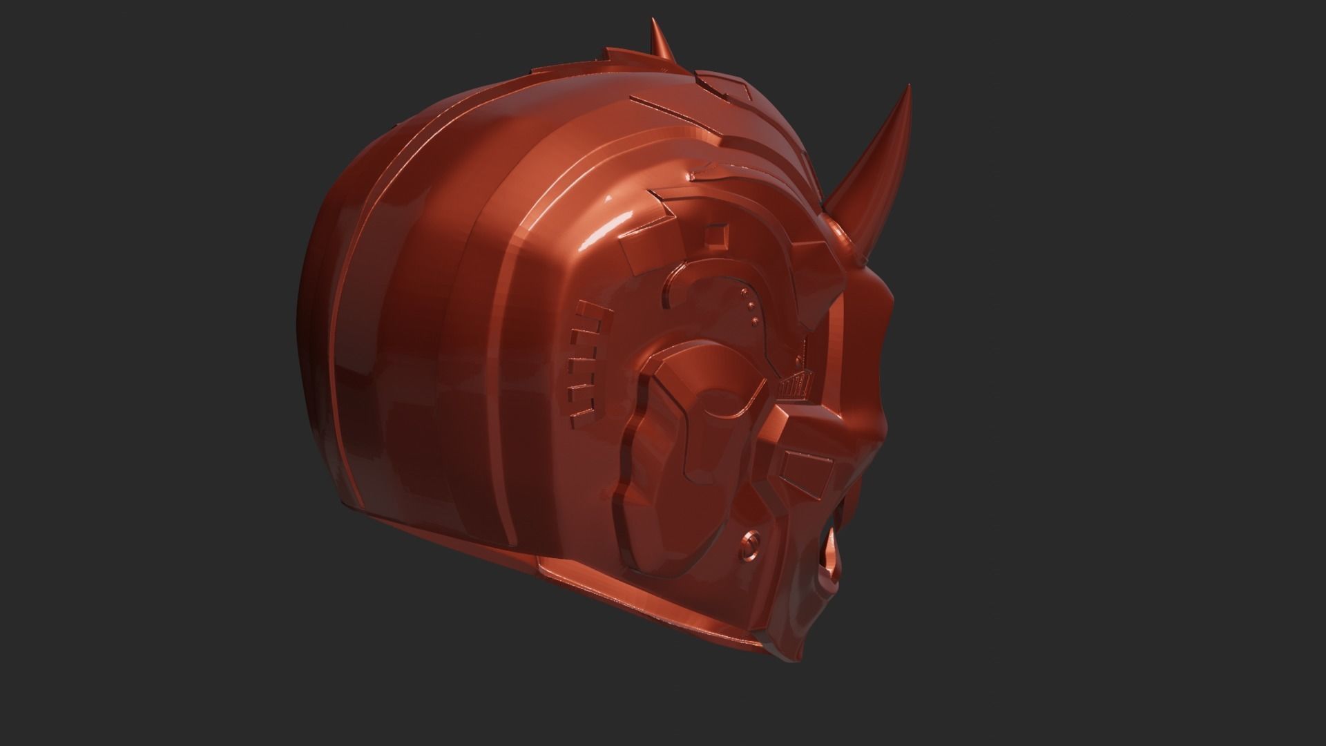 Cyber Demon 2 Helmet 3D print model_6