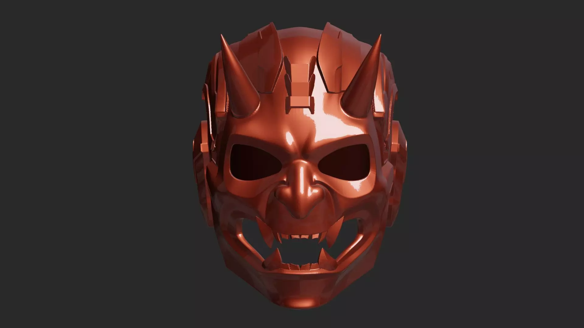 Cyber Demon 2 Helmet 3D print model_0