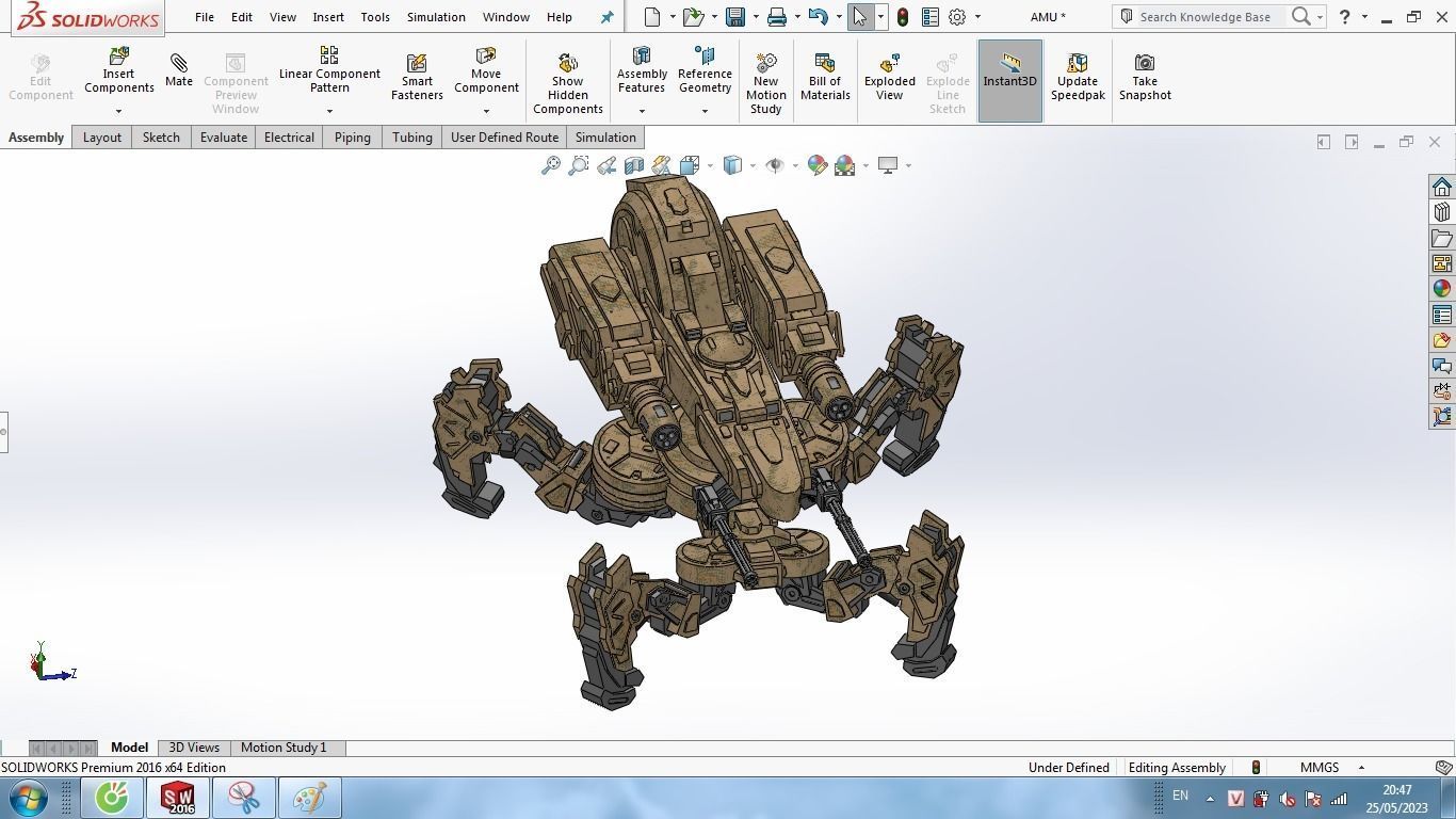 Spider Tank 3D print model_3