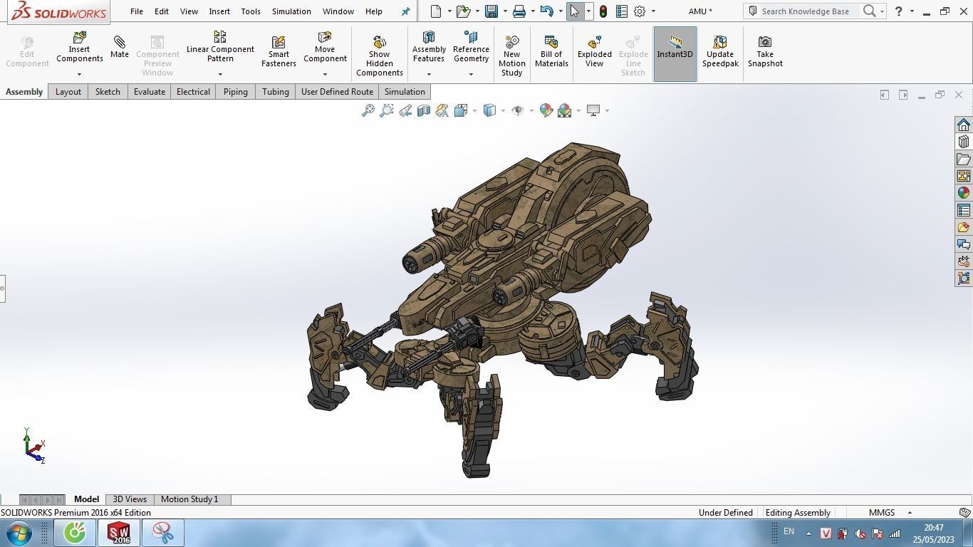 Spider Tank 3D print model_2