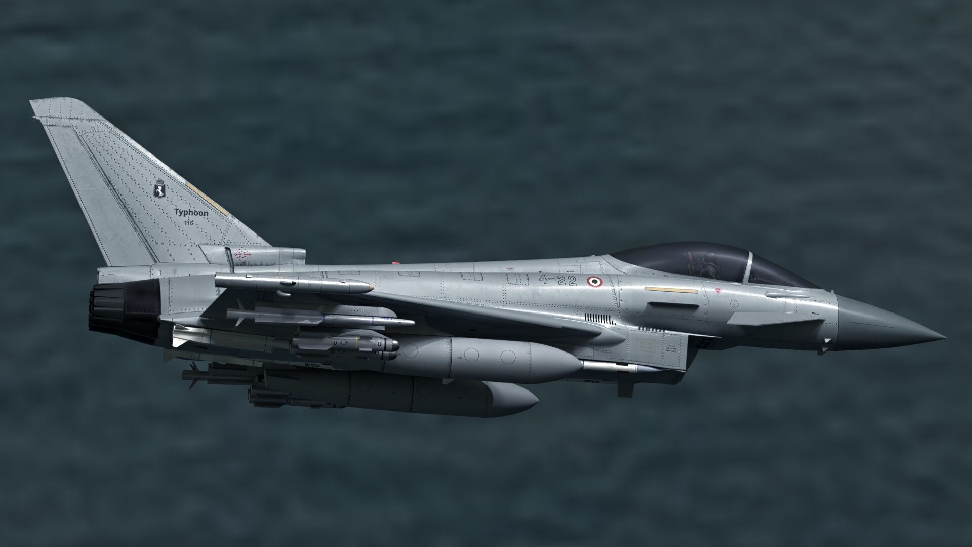 EuroFighter Typhoon - Fully Rigged- high resolution textures  Low-poly 3D model_6