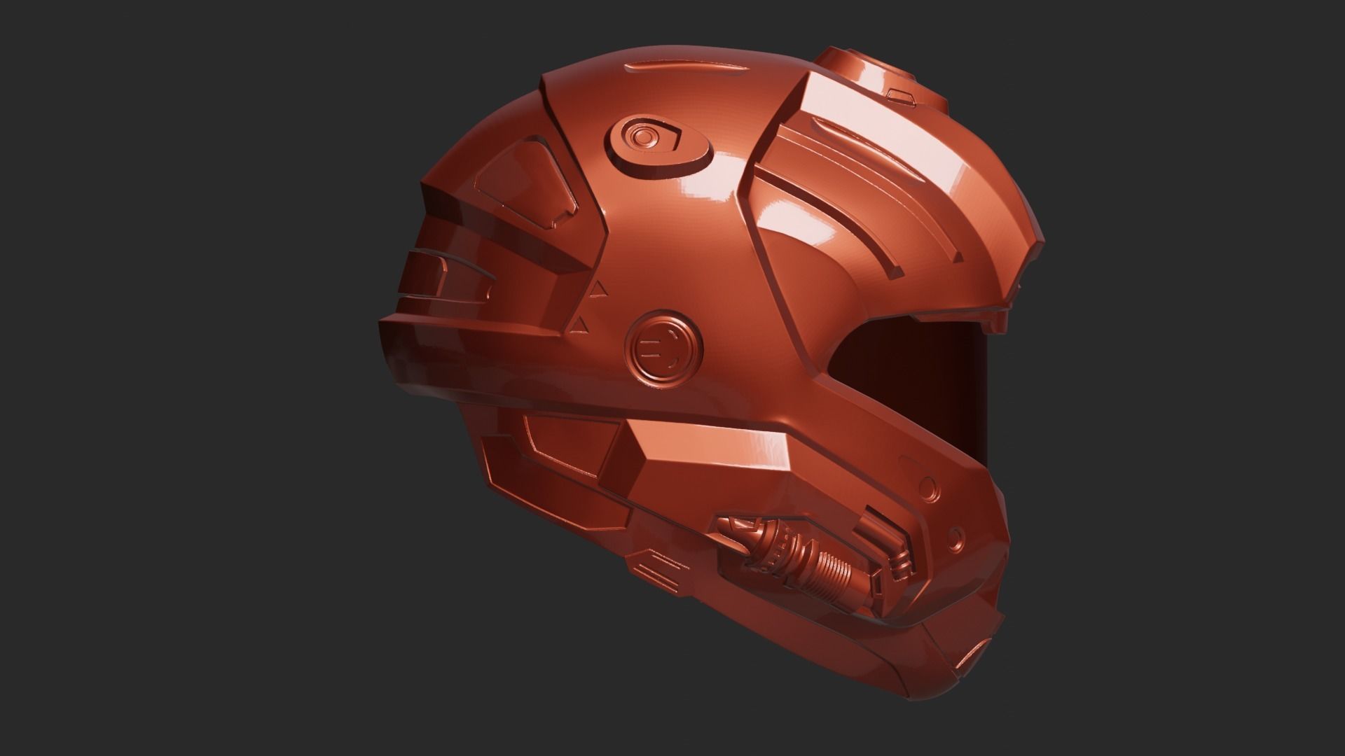 Halo CQB Helmet 3D print model_3