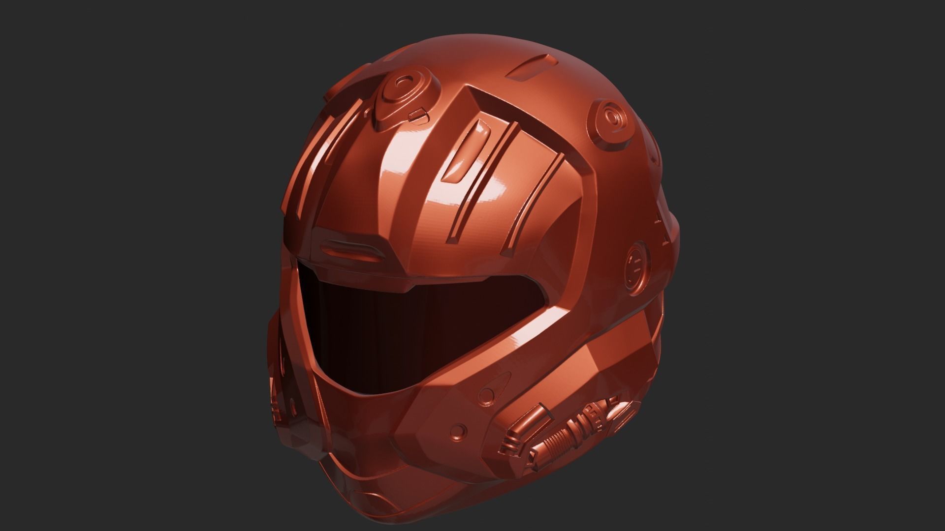Halo CQB Helmet 3D print model_1