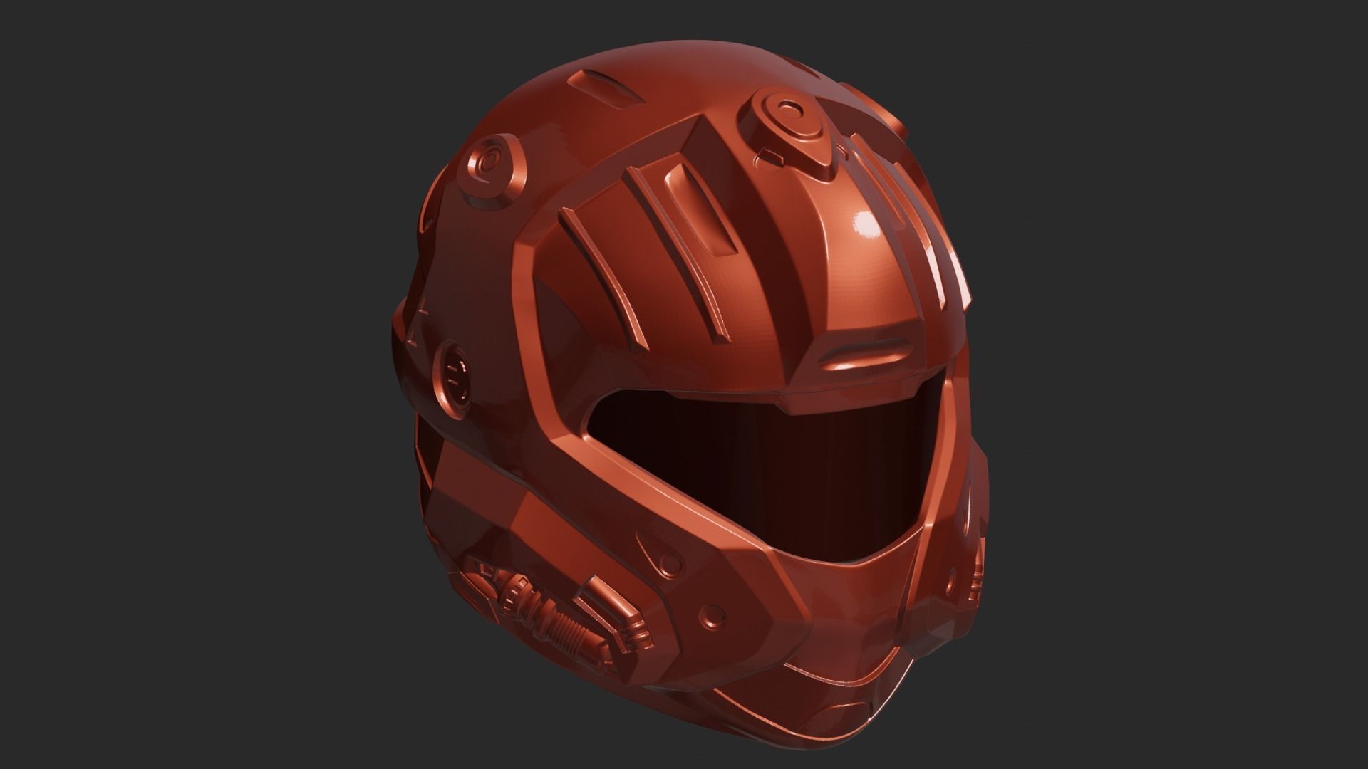 Halo CQB Helmet 3D print model_2
