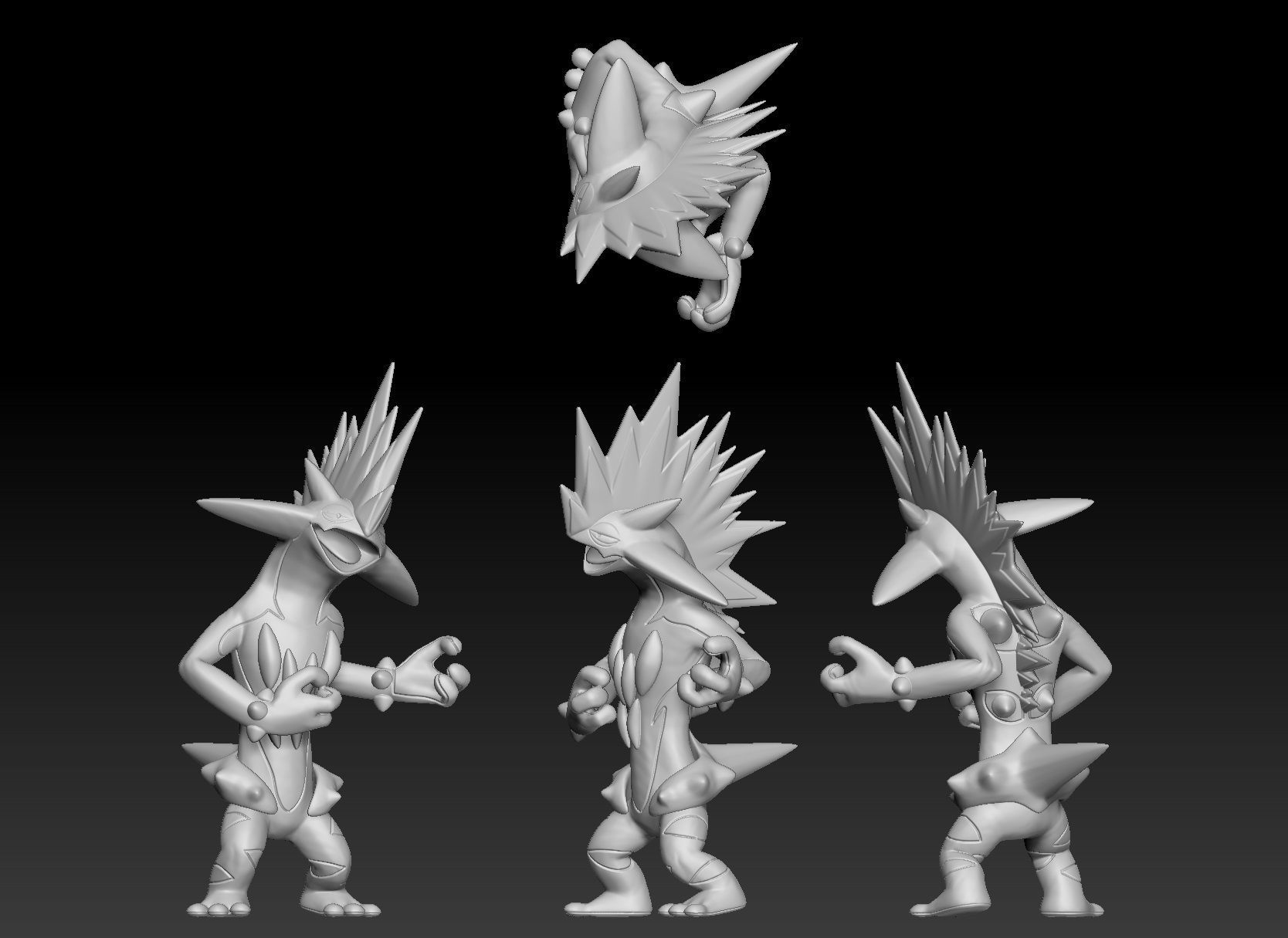 Pokemon Toxel Toxtricity 3D print model_3