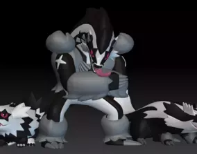 Zigzagoon, Linoone, Obstagoon フィギュアセット REMAINING BALANCE] 1/20 Scale World Figure [YEYU