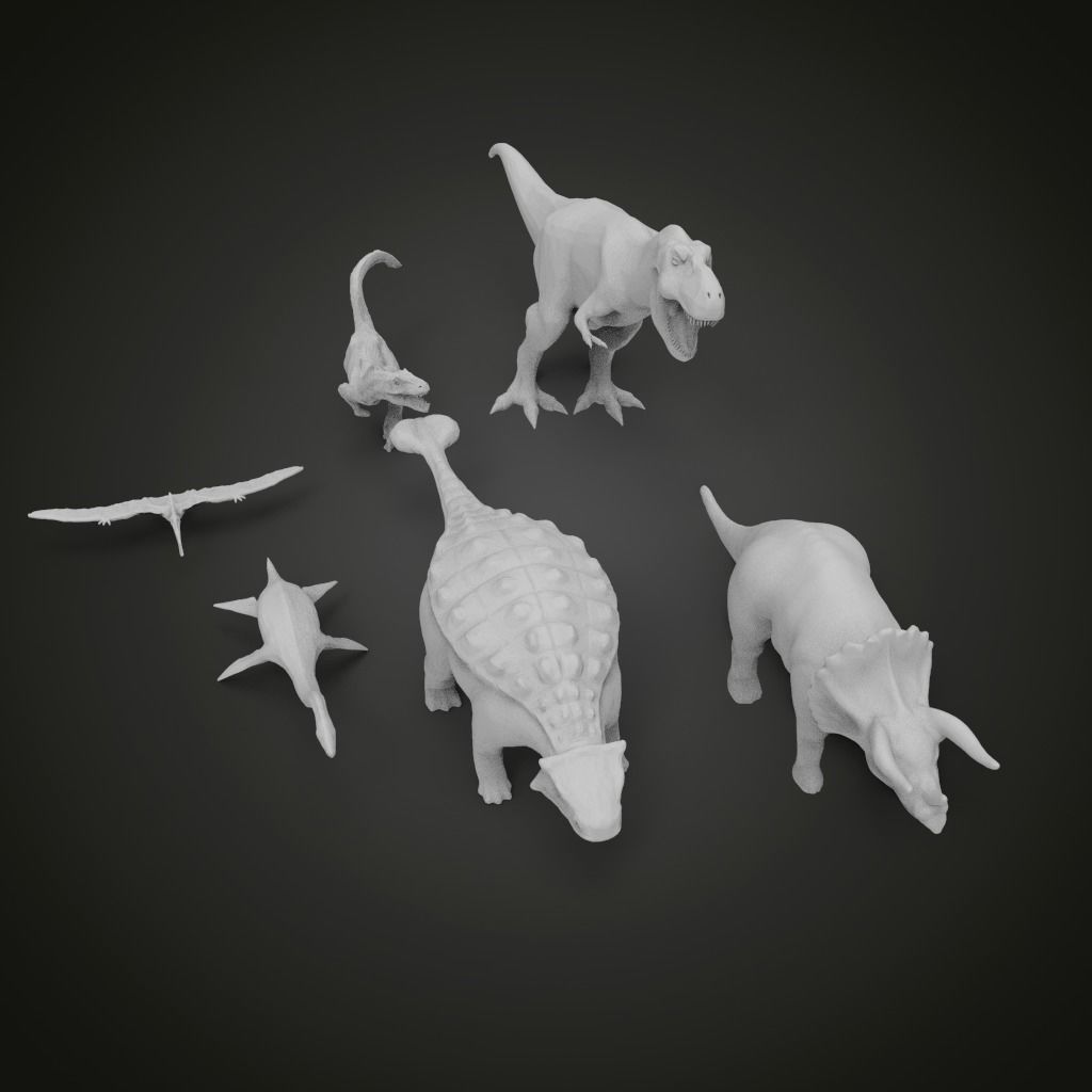 Dino pack for 3D-Printing 3D print model_2