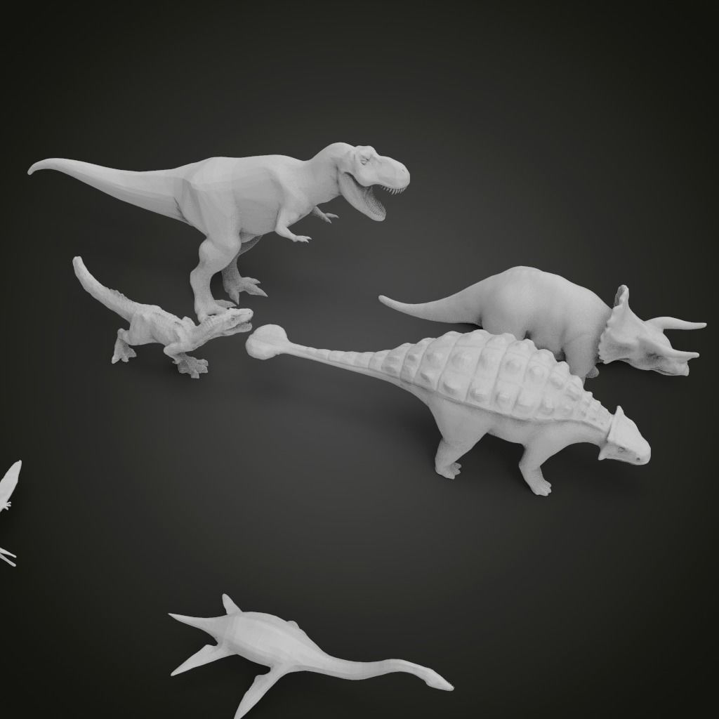Dino pack for 3D-Printing 3D print model_1