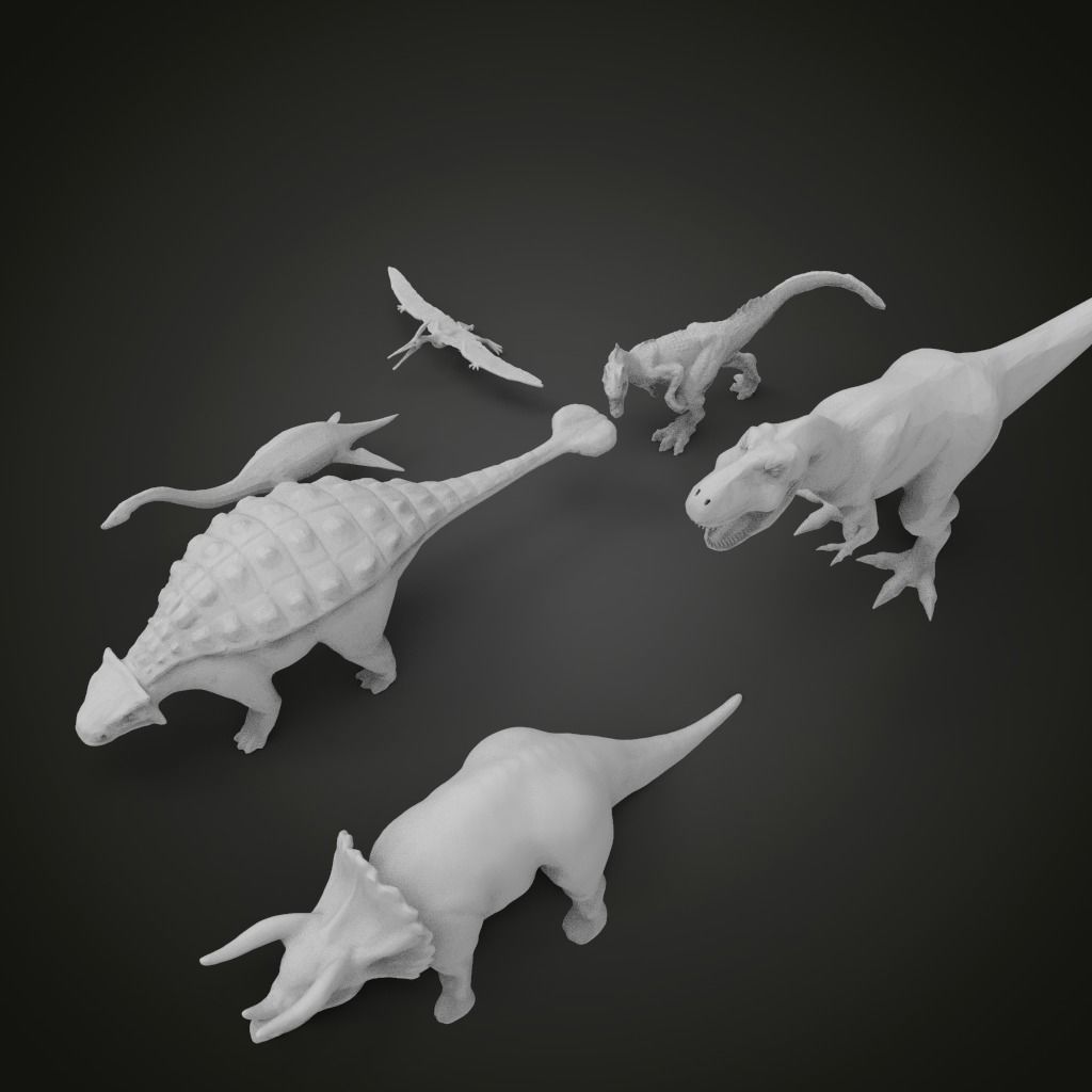 Dino pack for 3D-Printing 3D print model_3