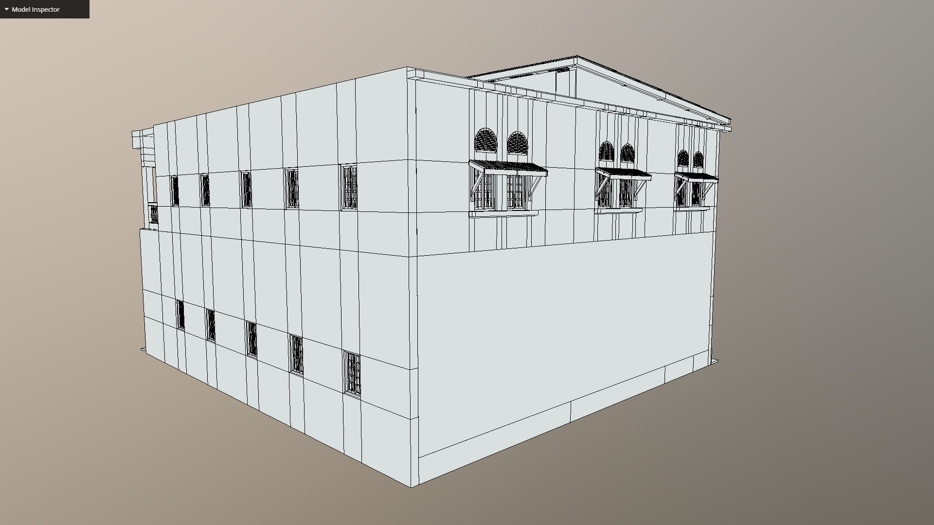 Colonial Building 3D model_12