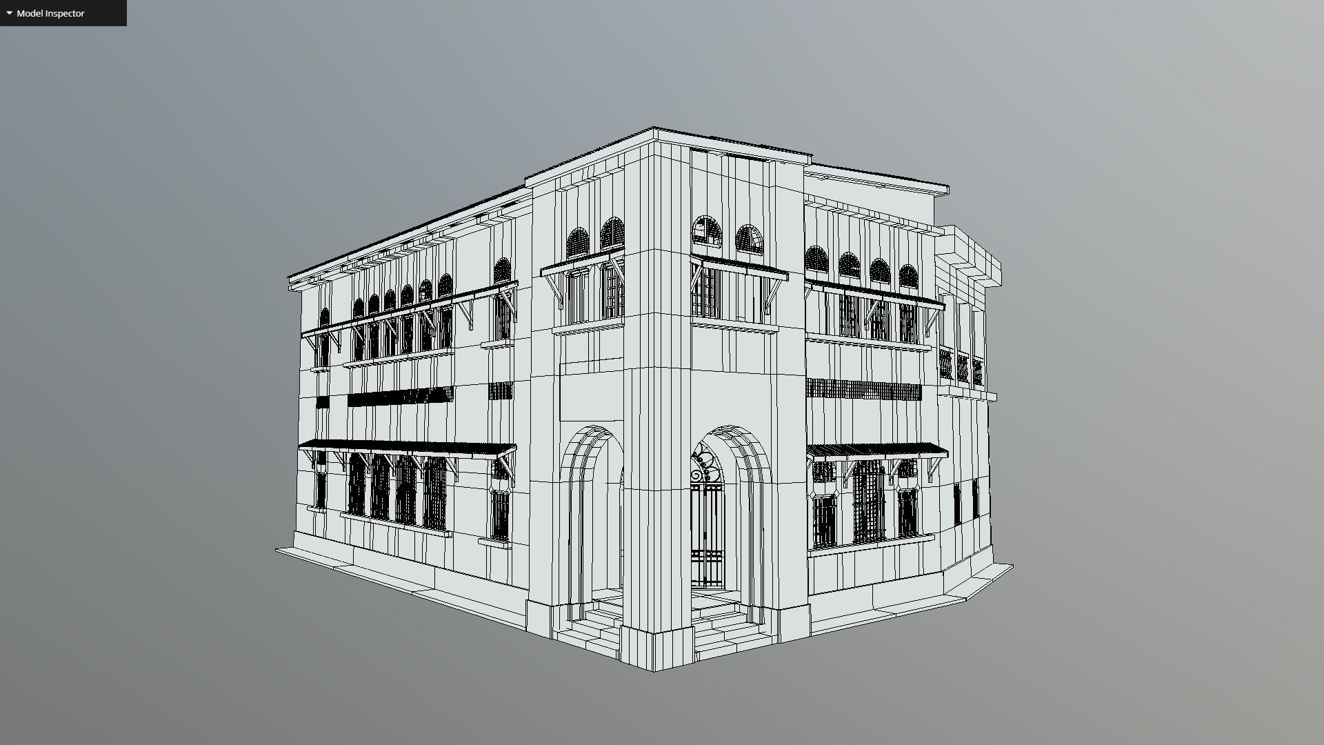 Colonial Building 3D model_3