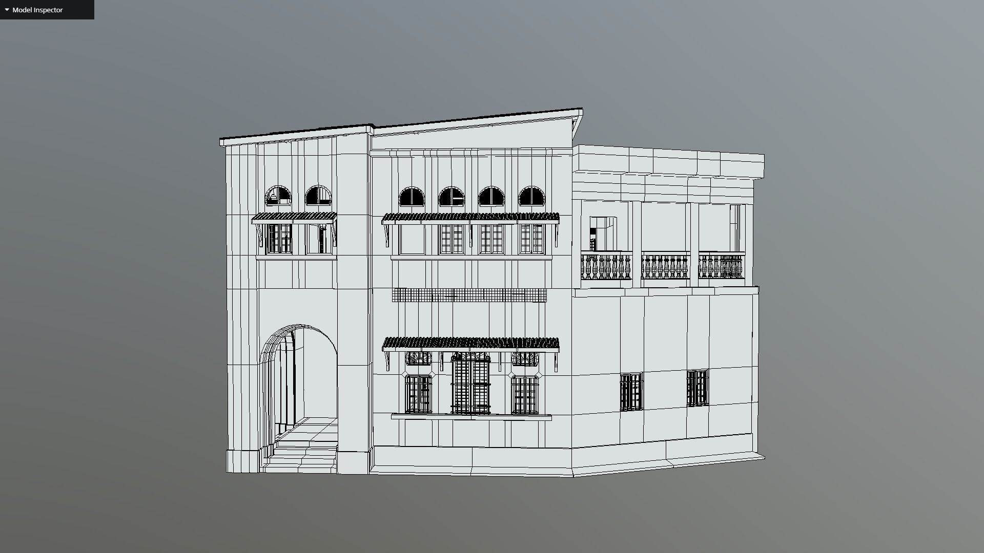Colonial Building 3D model_10